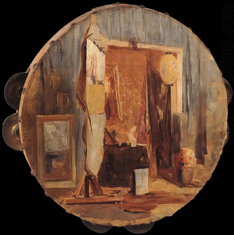 Arthur streeton in the artist-s studio oil painting picture